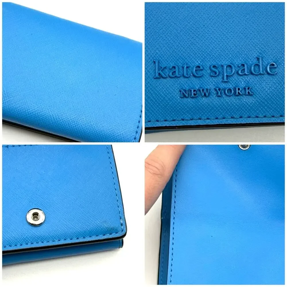 Kate Spade Cameron Monotone Micro Trifold Wallet Oceanside WLRU6199